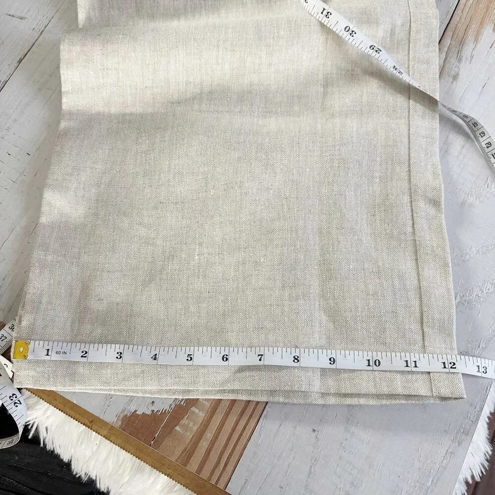 Reformation Tahiti Linen Pants Oatmeal Size 12 Cropped Neutral Minimalist
